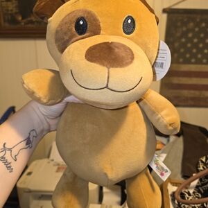 Plush Brown Puppy Stuffed Animal - Soft Kids Toy